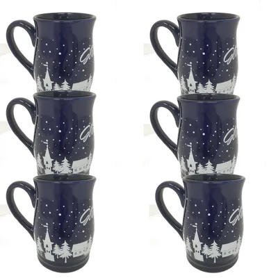 Image de Gerd van Well Gobelets à vin chaud avec motif de Noël 200ml pack de 6