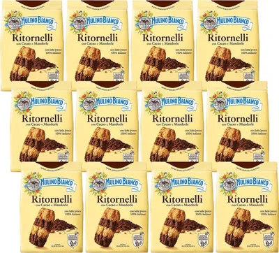 Produktbild von MULINO BIANCO Ritornelli - Italienische Kekse mit Kakao und Mandeln 700g (Ritornelli, x12)