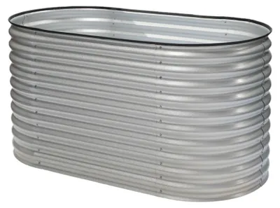 Obrázek produktu pro Westmann Grow Faster S malý vyvýšený záhon z vlnitého plechu SIlber