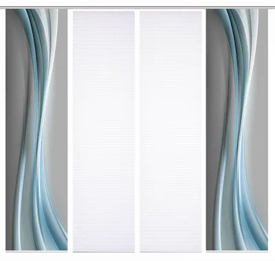 Produktbild von 84070 ELANIA Schiebegardine aus recyceltem Polyester, halbtransparent