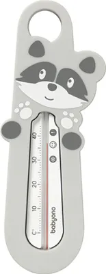 A baby thermometer shaped like a raccoon.