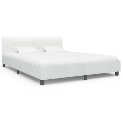 Immagine prodotto di vidaXL Struttura letto in Pelle finta bianca 180×200 cm