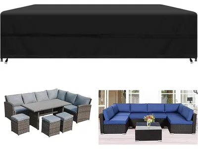 Produktbild von Abdeckung für Gartenmöbel 242x162x100cm, 420D Oxford, Wasserdicht, Winddicht, UV-Beständig