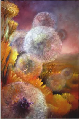 Produktbild von ARTland Wandbild Alu für Innen & Outdoor Löwenzahn und Schmetterling Größe: 80x120 cm