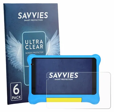 Produktbild von 6x Für Gleeso TK707 7" Schutzfolie Savvies Displayschutz Display Schutz Folie Klar Transparent