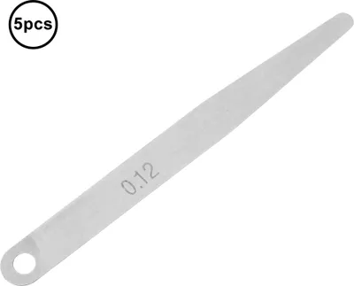 Immagine prodotto di 5 pezzi Spessimetro da 0,12 mm, calibro metrico di riempimento, strumento di misura (0,12 mm)
