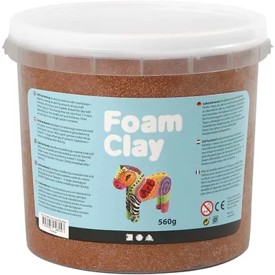 Produktbild von Foam Clay Modelliermasse braun 560g - selbsthärtende Knete für Kinder