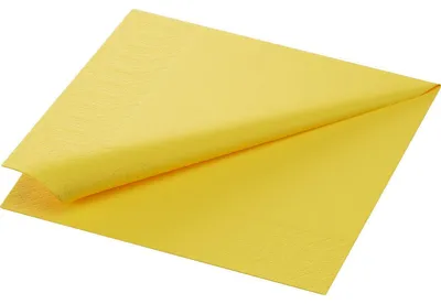 Produktbild von Duni Servietten gelb 33x33cm 1lagig 500 Stück
