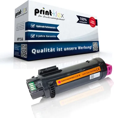 Produktbild von Kompatible Tonerkartusche für Dell H 625 cdw H 820 Series H 825 H 825 cdw 593-BBRV 5PG7P Magenta Rot - Office Plus Serie