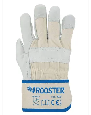 Produktbild von ROOSTER Volllederhandschuh, gefüttert, natur, Gr. 10,5