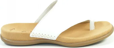 Produktbild von Gabor Schuhe Damen Pantoletten Dianetten Zehentrenner 83-700, Schuhgröße:43, Farbe:Weiß
