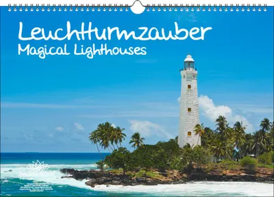 Produktbild von Leuchtturmzauber DIN A3 Immerwährender Kalender Querformat Leuchtturm Leuchttürme - Seelenzauber