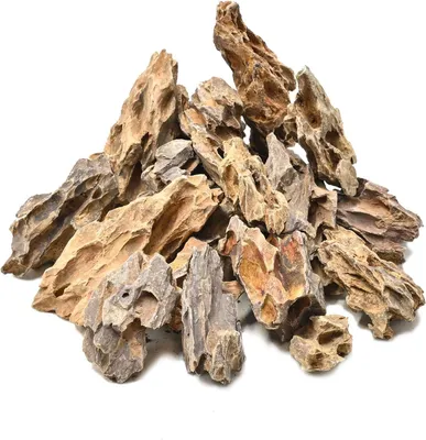 Image de Pierres décoratives, 1 kg, 3-7 cm, ardoise, pour aquariums