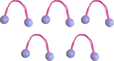 Produktbild von 5/7 Stück Haarseil, hochelastische Haargummis mit Kugeldekoration, bunte Knoten, Haarring, Haarschmuck für Frauen