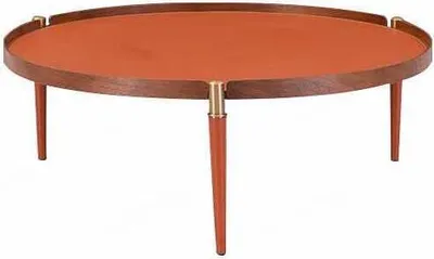 Produktbild von Couchtisch Wohnzimmer Möbel Luxus Modern Design Tisch Orange Couchtische