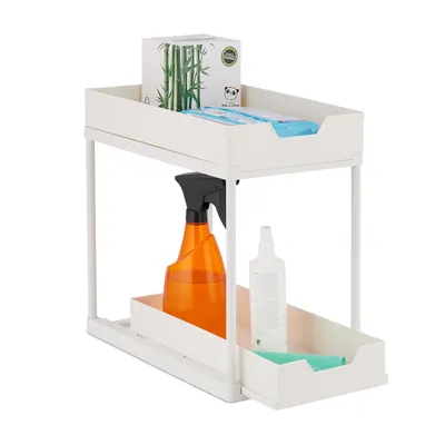 Produktbild von relaxdays Unter Waschbecken Regal mit 2 Etagen