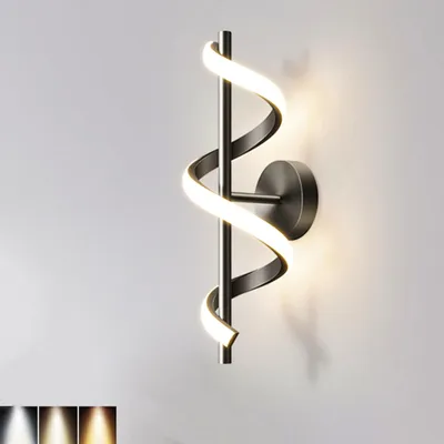 Produktbild von Wandleuchten, 18W Wandlampe, 3 Farbtemperaturen, LED Außenwandleuchte, Moderne Flurlampe, Treppenhaus-Licht, Wandbeleuchtung, Deckenleuchte
