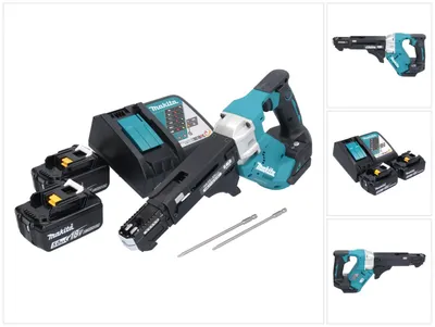 Immagine prodotto di Avvitatore automatico a batteria senza spazzole Makita DFR551RT 18V 25-55mm + 2 batterie da 5,0Ah + caricabatterie