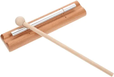 Imagen del producto de Claveteador de madera con mazos de aluminio y madera, de 30 cm, para meditación