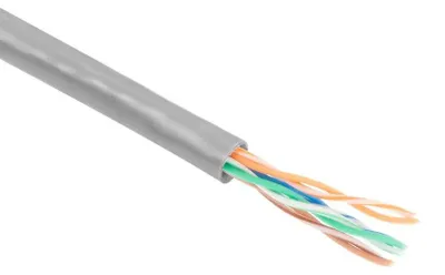 Imagen del producto de Cable de conexión UTP Cat5e de 100 metros, color gris
