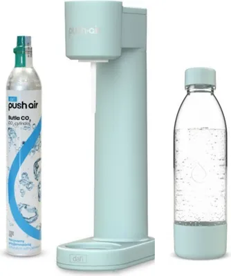 PUSHAIR Dafi saturator wody miętowy syfon + nabój CO2 + butelka 0,7