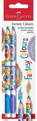 Produktbild von Faber-Castell Buntstift Jumbo Fantasy Colour 2 Stück Blister