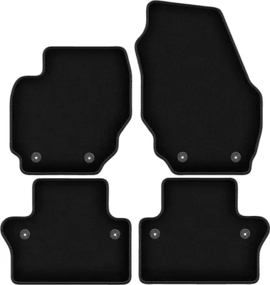Immagine prodotto di Tappetini in velluto per Volvo XC70 III (2007-2016, station wagon) neri, set 4 pz, con fissaggi