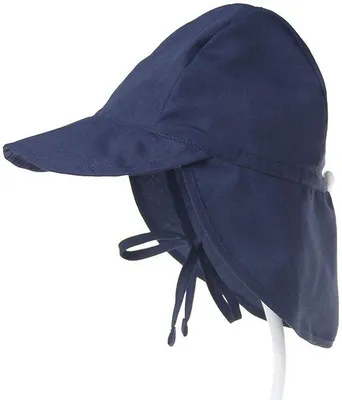 Produktbild von Kleidung für Säuglinge und Kleinkinder - Sonnenhut mit Klappe - Uni - Baby- und Kinderhut - Mit Nackenschutz - UV-Schutz 50+ - Sommerhut - Knopfbar - Kopfbedeckung - Schutz vor der Sonne und Sonnenklappe - Outdoor - atmungsaktives Netz - Größe S (Kopfumfang 44-48 cm)