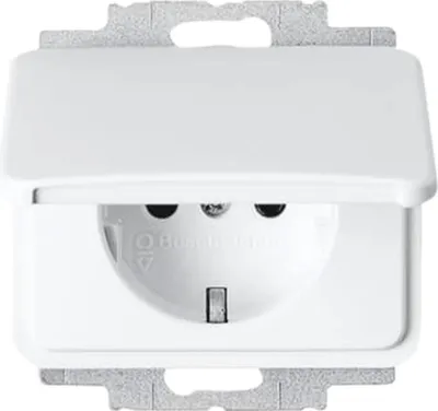Produktbild von BUSCH-JAEGER Steckdose 1f std-ws glz alpha UP Klappd IP20 ZP