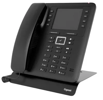Obrázek produktu pro Gigaset Maxwell 2, IP telefon, Černá, Sluchátko s kabelem, In-band (v přenosovém kanálu), Informace o SIP, 2 řádky, 8,89 cm (3.5")