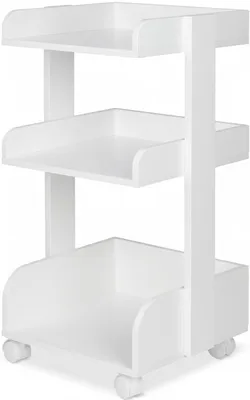 Produktbild von Bomoe Aufbewahrungswagen mit Rollen 69 cm hoch Bosse, Weiß