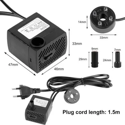 Immagine prodotto di Pompa per fontane - Pompa per laghetti - Pompa per fontane per laghetti - 350 l/h - Pompa per fontane