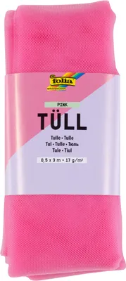 Image de Tulle, 0,5 x 3 m, rose