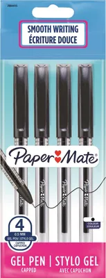 Image de PAPER MATE Gelschreiber Jiffy Gel schwarz F 4er Bag
