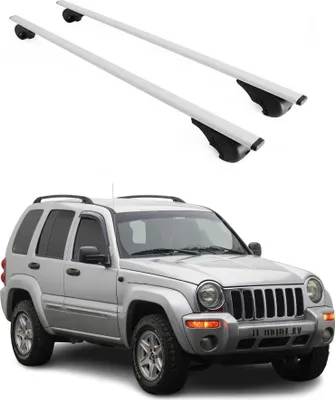 Immagine prodotto di Barre portatutto trasversali per Jeep Cherokee 2001-2007, colore argento