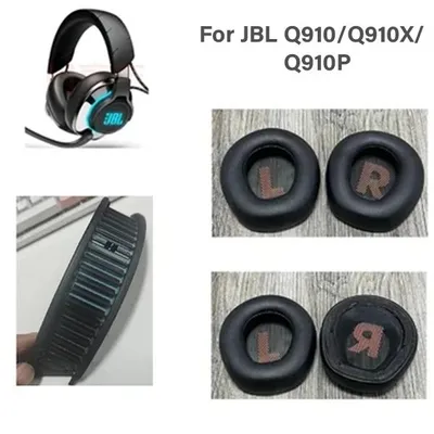 Produktbild von 1 Paar Ohrpolster mit Kopfband für JBL Quantum Q910/Q910X/Q910P Wireless Schwarz