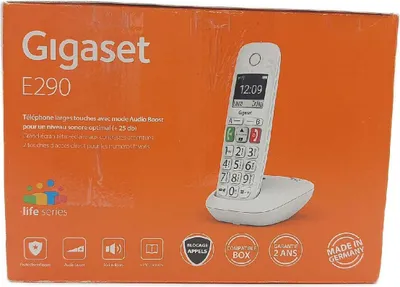 Obrázek produktu pro Gigaset Telefon Bezdrátové telekomunikace E290 Pohodlný záznamník