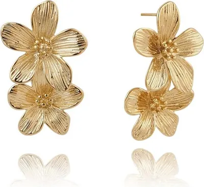 Produktbild von ohrringe aus 14k vergoldetem Chirurgenstahl, Anhänger KST3263