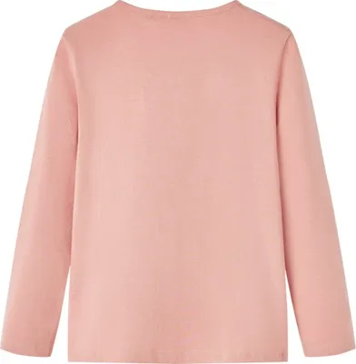 Image de vidaXL T-shirt manches longues enfant rose clair 128