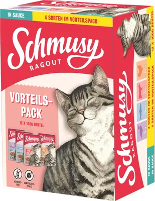 Produktbild von Schmusy 100gx12x4 Ragout Multipack in SAUCE