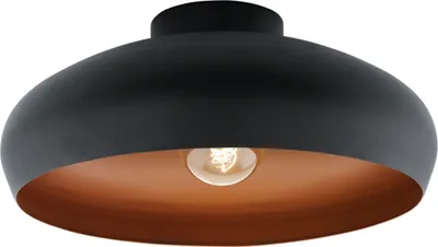Immagine prodotto di EGLO MOGANO plafoniera nera e rame 94547