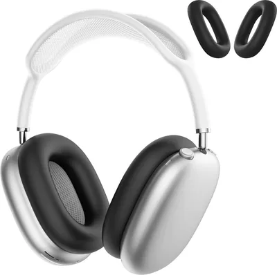 Produktbild von MMOBIEL Silikon Ohrpolster Hülle für AirPods Max - Silikon Schutz Abdeckungen - Schwarz