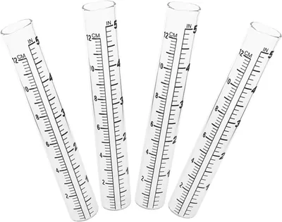 Produktbild von Ersatzrohre für Regenmesser, 4 Stück aus transparentem Glas für den Garten