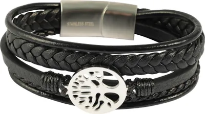 Produktbild von "Vito" - Lebensbaum, Armband aus Kunstleder, 4-VE