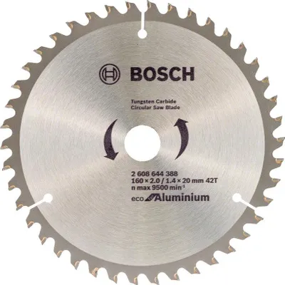 Produktbild von Bosch 2 608 644 383, Aluminium, Metall, 16 cm, 2 cm, 1,4 mm, 9500 RPM, 2 mm