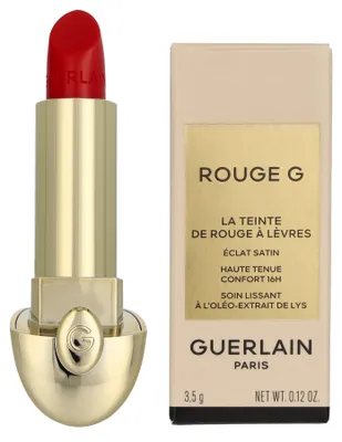 Zdjęcie produktu dla Guerlain Rouge G Satin Refill, Czerwony, Le Rouge Vibrant, 1 kol., Regeneracja, Zmiękczający, Satyna, Kremowy