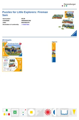 Produktbild von Puzzle für kleine Entdecker: Feuerwehrmann Sam Ravensburger 00139