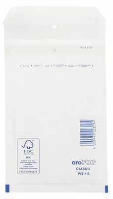 Produktbild von 100x AROFOL CLASSIC Luftpolstertaschen 2/B-12W 120x215mm für C6 weiß