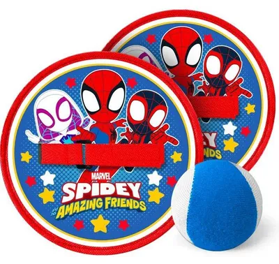 Immagine prodotto di Gioco di presa della palla - MARVEL - Spidey - 2 racchette con velcro