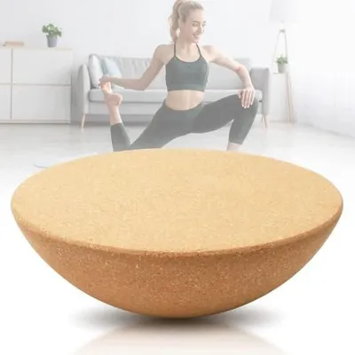 Zdjęcie produktu dla Półkula balansowa korkowa do jogi fitness równowagi trening 15 cm